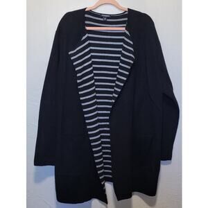 Roz & ALI Women's 2x Long Sleeve Open Front Cardigan